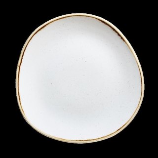 Talerz płytki o organicznym kształcie Stonecast Barley White 264 mm