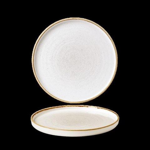 Talerz płytki z rantem Stonecast Barley White 260x(h)20