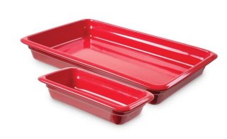 Pojemnik porcelanowy czerwony GN1/2