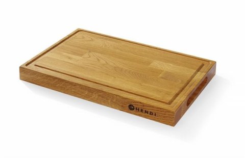 Deska dębowa do serwowania, HENDI, 420x280x(H)40mm Deska dębowa do serwowania, HENDI, 420x280x(H)40mm