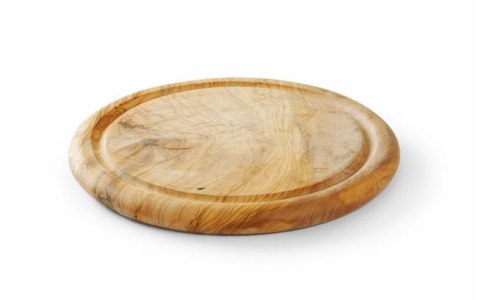 Deska do serwowania z drewna oliwnego, HENDI, o260x(H)25mm Deska do serwowania z drewna oliwnego, HENDI, o260x(H)25mm