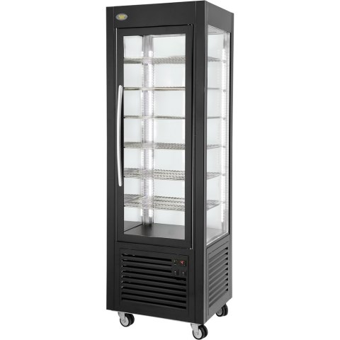 Witryna chłodnicza, cukiernicza, oświetlenie LED, czarna, V 360 l Witryna chłodnicza, cukiernicza, oświetlenie LED, czarna, V 360 l