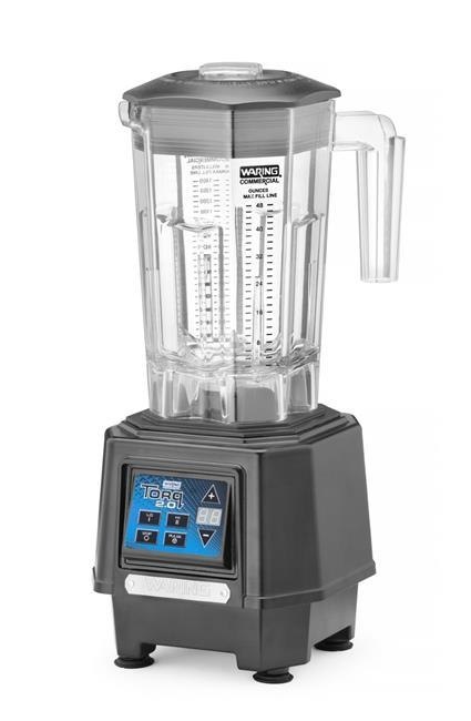 Blender barmański TORQ 2.0 ze sterowaniem elektronicznym, Waring, 1,4L, czarny, 220-240V/1500W, 194x213x(H)450mm Blender barmański TORQ 2.0 ze sterowaniem elektronicznym, Waring, 1,4L, czarny, 220-240V/1500W, 194x213x(H)450mm