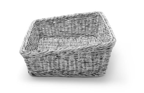 Kosz skośny prostokątny szary melanżowy 400x300x(H)120mm Kosz skośny prostokątny szary melanżowy 400x300x(H)120mm