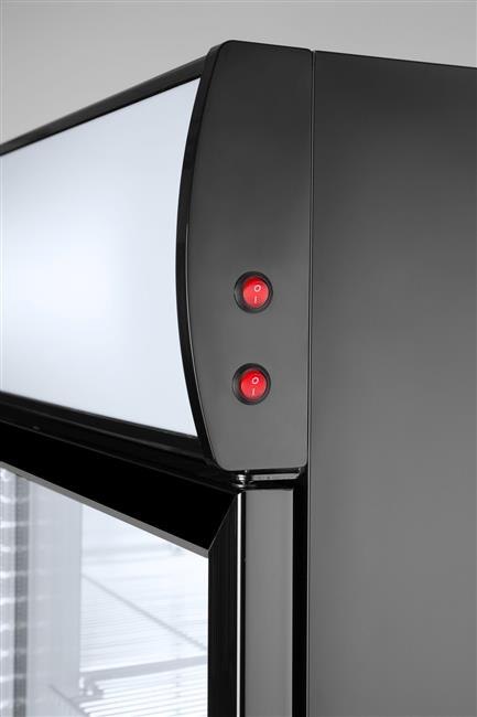 Witryna chłodnicza z podświetlanym panelem 2-drzwiowa, 618 l, Arktic, 230V/400W, 1120x595x(H)1965mm