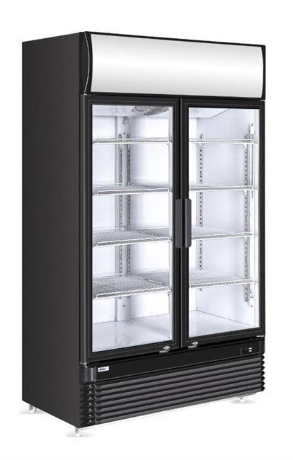 Witryna chłodnicza z podświetlanym panelem 2-drzwiowa, 618 l, Arktic, 230V/400W, 1120x595x(H)1965mm