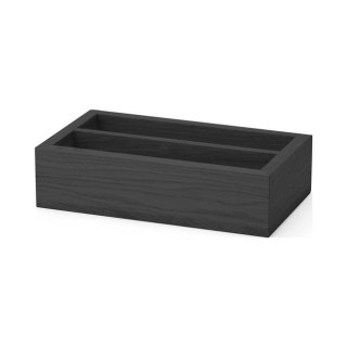Skrzynka na sztućce dwudzielna Madeira Black 275x165x70 mm