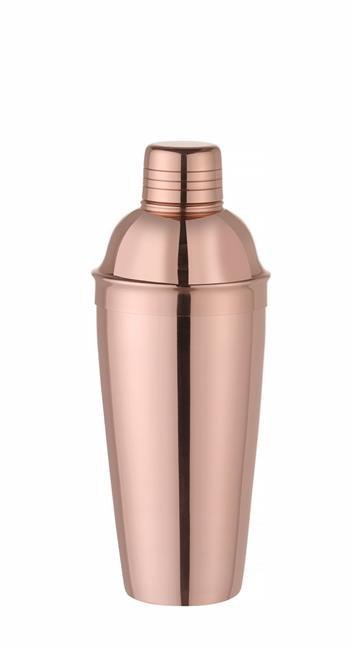 Shaker 3-częściowy Cobbler, Bar up, miedziany, o85x(H)240mm Shaker 3-częściowy Cobbler, Bar up, miedziany, o85x(H)240mm