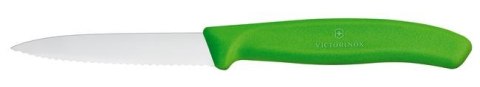 Victorinox Swiss Classic Nóż do jarzyn, ząbkowany, 80mm, zielony Victorinox Swiss Classic Nóż do jarzyn, ząbkowany, 80mm, zielony