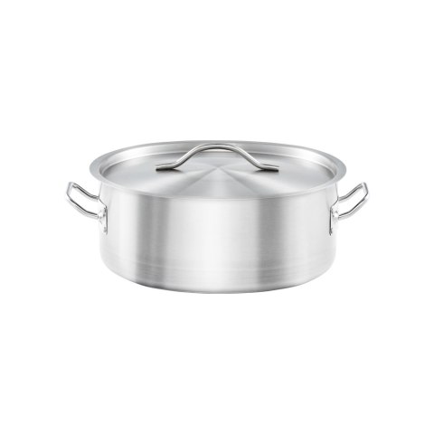Garnek niski z pokrywką, stalowy, Basic, Ø 240 mm, V 3.6 l Garnek niski z pokrywką, stalowy, Basic, Ø 240 mm, V 3.6 l
