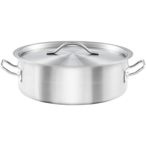 Garnek niski z pokrywką, stalowy, Basic, Ø 320 mm, V 8.8 l Garnek niski z pokrywką, stalowy, Basic, Ø 320 mm, V 8.8 l