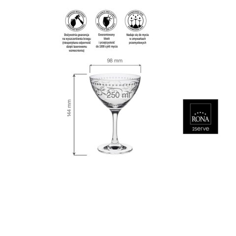 Kieliszek do martini Classic Cocktails Vintage
