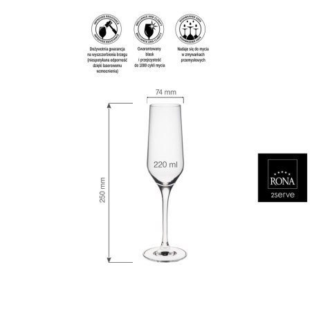 Kieliszek do szampana Martina