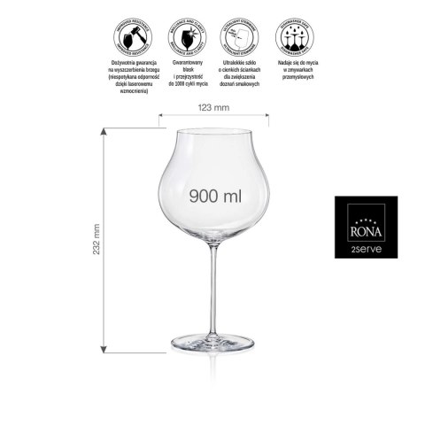 Kieliszek do win czerwonych Linea Umana