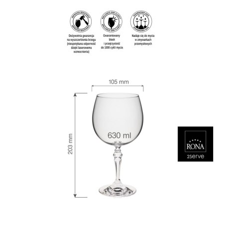 Kieliszek gin/tonic Rona 2 serve Kieliszek gin/tonic Rona 2 serve