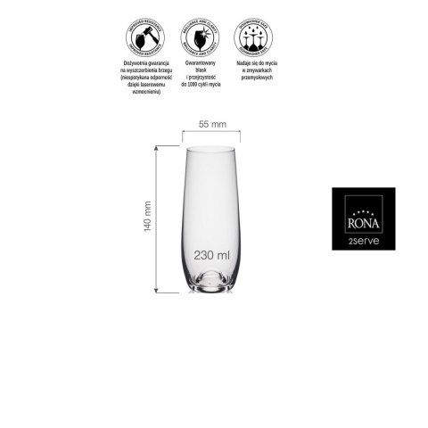 Szklanka do szampana WINE SOLUTION, 230ml