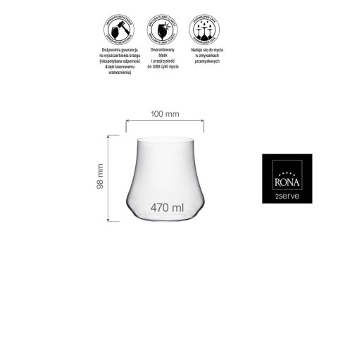 Szklanka niska Eclipse, 470ml 470 ml Szklanka niska Eclipse, 470ml 470 ml