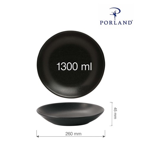 Talerz płytki coupe Coal 260mm