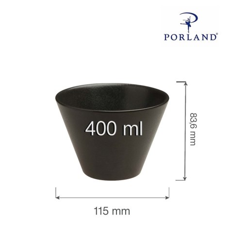 Miska stożkowa Coal 400ml