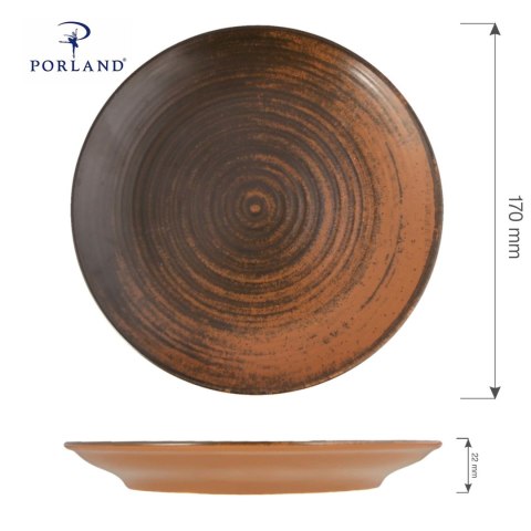 Talerz płytki Lykke Brown 170 mm