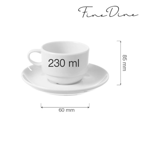 Filiżanka sztaplowana ze spodkiem Bianco 230ml