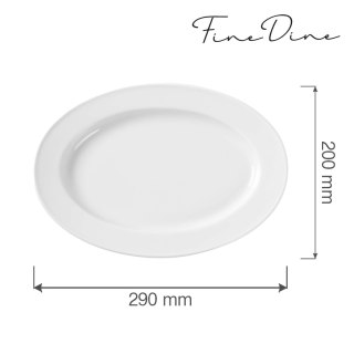 Półmisek owalny Bianco 290x200mm