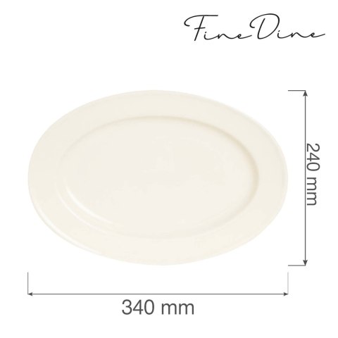 Półmisek owalny Crema 340x240mm