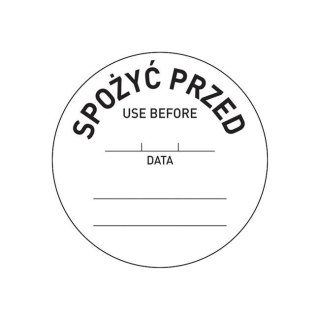 Etykiety Food Safety - "Spożyć przed"