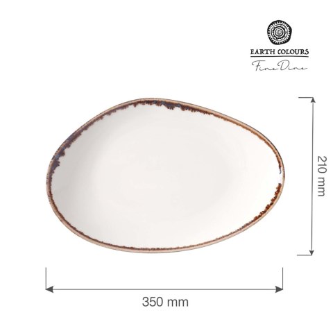 Talerz o organicznym kształcie Vanilla 350x210