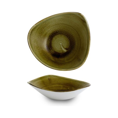 Miska trójkątna Stonecast Plume Green 600ml