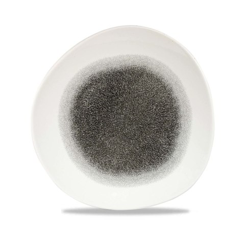 Talerz płytki o organicznym kształcie Raku Quartz Black 210 mm Talerz płytki o organicznym kształcie Raku Quartz Black 210 mm