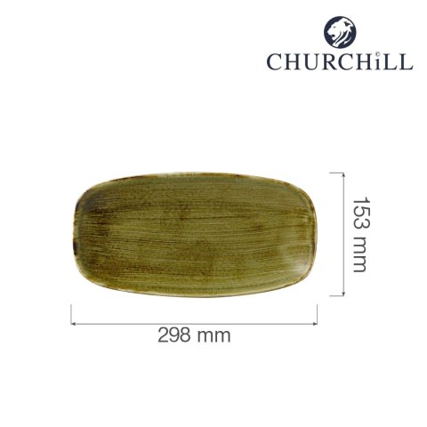 Talerz prostokątny Stonecast Plume Green 298x153 Talerz prostokątny Stonecast Plume Green 298x153