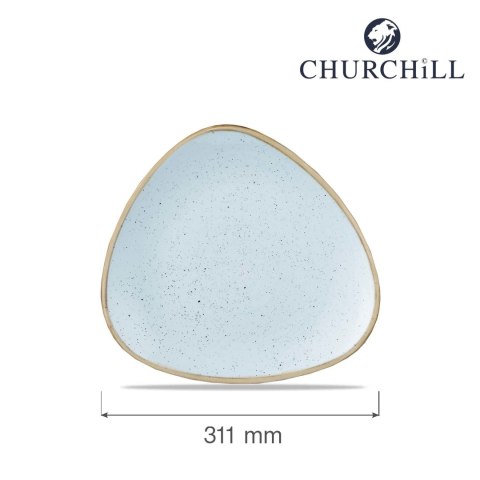 Talerz trójkątny Duck Egg Blue 311mm Talerz trójkątny Duck Egg Blue 311mm