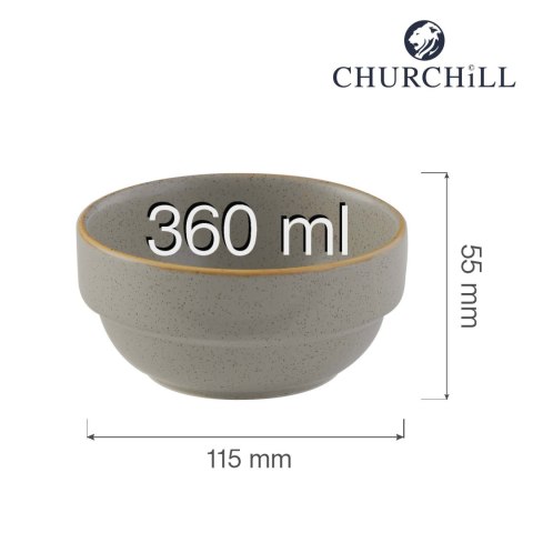 Miska sztaplowana Stonecast Grey 115x(H)55 Miska sztaplowana Stonecast Grey 115x(H)55