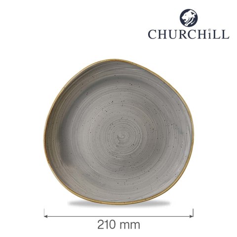 Talerz płytki o organicznym kształcie Peppercorn Grey 210mm Talerz płytki o organicznym kształcie Peppercorn Grey 210mm