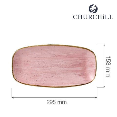 Talerz prostokątny Stonecast Petal Pink 298x153