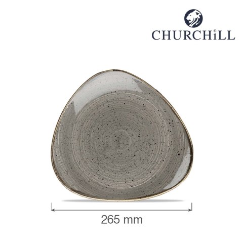 Talerz trójkątny Peppercorn Grey 265mm