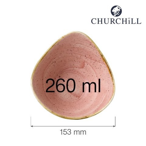 Talerz trójkątny Stonecast Petal Pink 153 mm