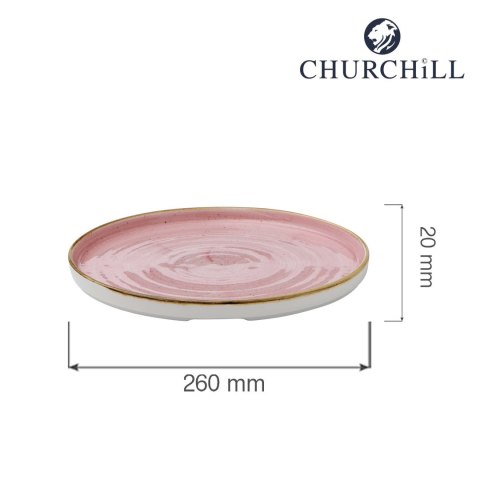 Talerz z wysokim rantem Petal Pink 260 mm