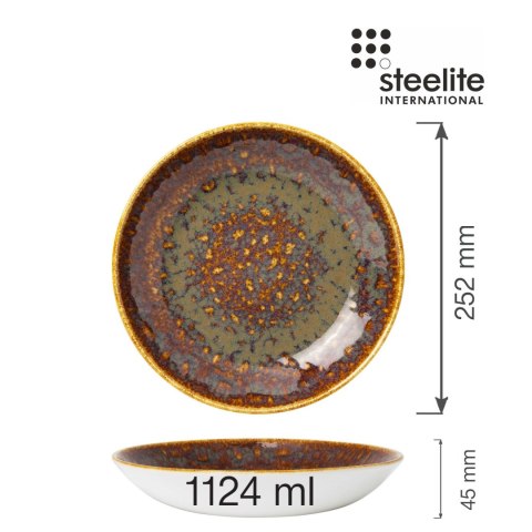 Miska coupe Vesuvius Amber 252 mm