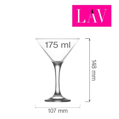 Kieliszek do martini Misket 175 ml, LAV