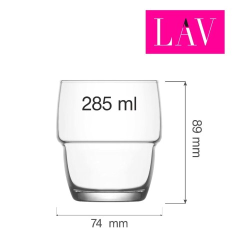 Szklanka do whiskey 285 ml, LAV Szklanka do whiskey 285 ml, LAV