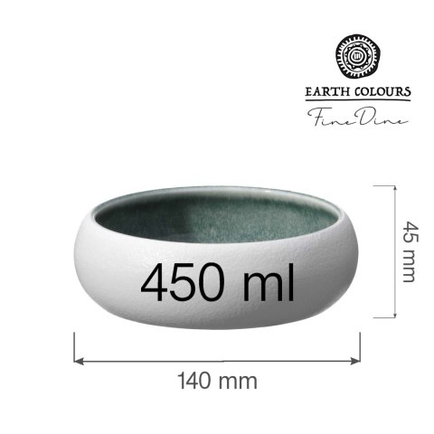 Miska Goro White Green 140mm