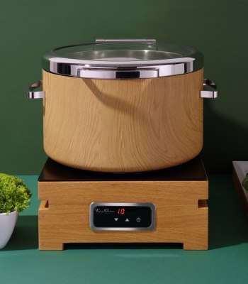 Podgrzewacz indukcyjny GN 2/3 ze szklaną pokrywą De Luxe Madeira Podgrzewacz indukcyjny GN 2/3 ze szklaną pokrywą De Luxe Madeira