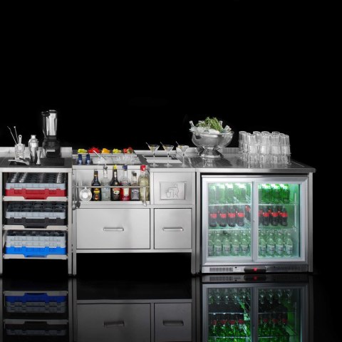 Ścianka barowa Oxygen, panel 1000x200/600x(H)1100 mm, Barmatic Ścianka barowa Oxygen, panel 1000x200/600x(H)1100 mm, Barmatic