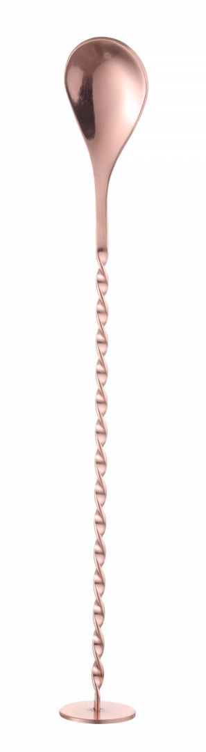 Łyżka barmańska, Bar up, miedziana, 385x35mm Bar Up Łyżka barmańska, Bar up, miedziana, 385x35mm Bar Up