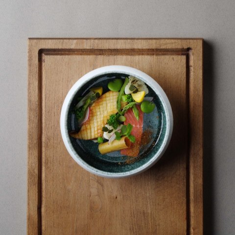 Miska Goro Brown Blue 140mm Fine Dine
