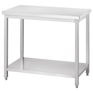 Stół centralny z półką 1400x700x850 mm skręcany Gredil
