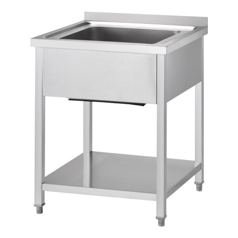 Stół ze zlewem 1-kom.,z półką 600x600x850 mm skręcany Gredil Stół ze zlewem 1-kom.,z półką 600x600x850 mm skręcany Gredil