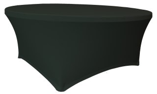 Pokrowiec na stół okrągły śr. 180,3 cm czarny